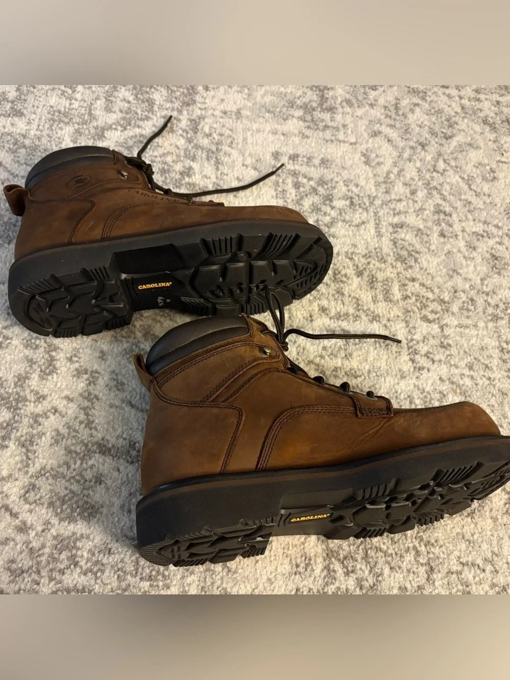 Men’s Size 10.5 Carolina Brown Steel Toe Work Boots Great Condition